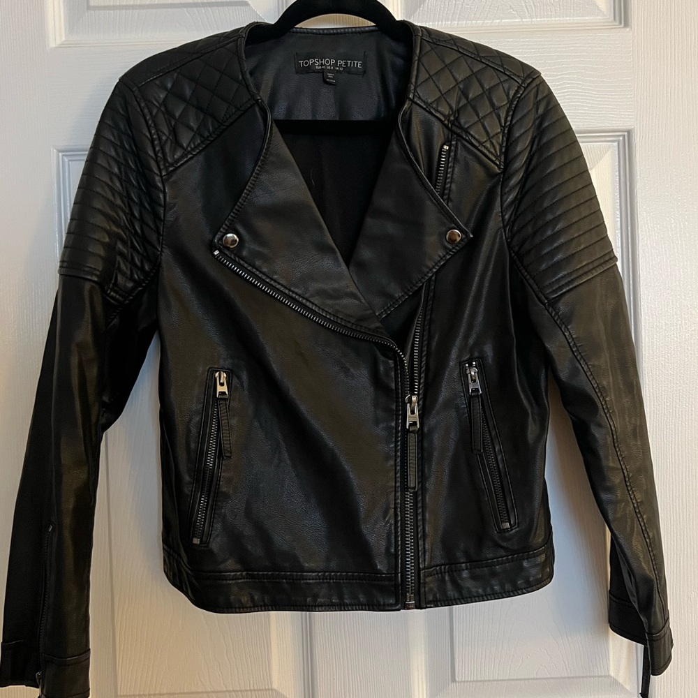 Topshop Faux Leather Jacket